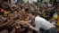 La opositora María Corina Machado en un acto de campaña en Maracaibo, Venezuela, el 2 de mayo. ( JUAN BARRETO/AFP)