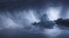 Imágenes de un rayo durante una tormenta