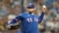 Jordan Montgomery, lanzador de los Rangers de Texas, contra los Tampa Bay Rays, el 3 de octubre de 2023, en San Petersburgo, Florida (AP Photo/John Raoux).
